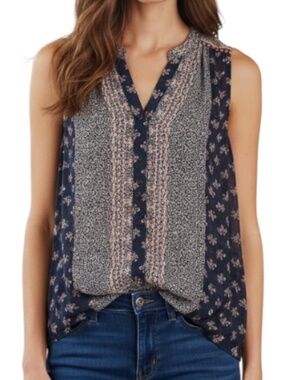 💙 Knox Rose Tie Front XL Blouse